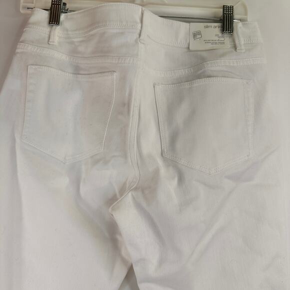 J. Jill White Authentic Fit Slim Ankle Jeans New with tags Size 6 Petite - Picture 5 of 7